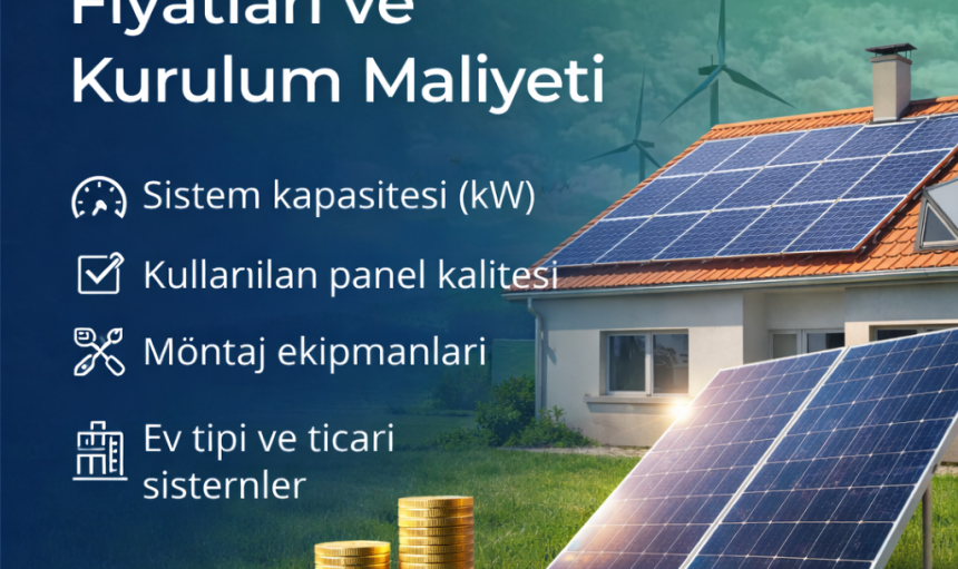 2026 Güneş Paneli Fiyatları ve Kurulum Maliyeti