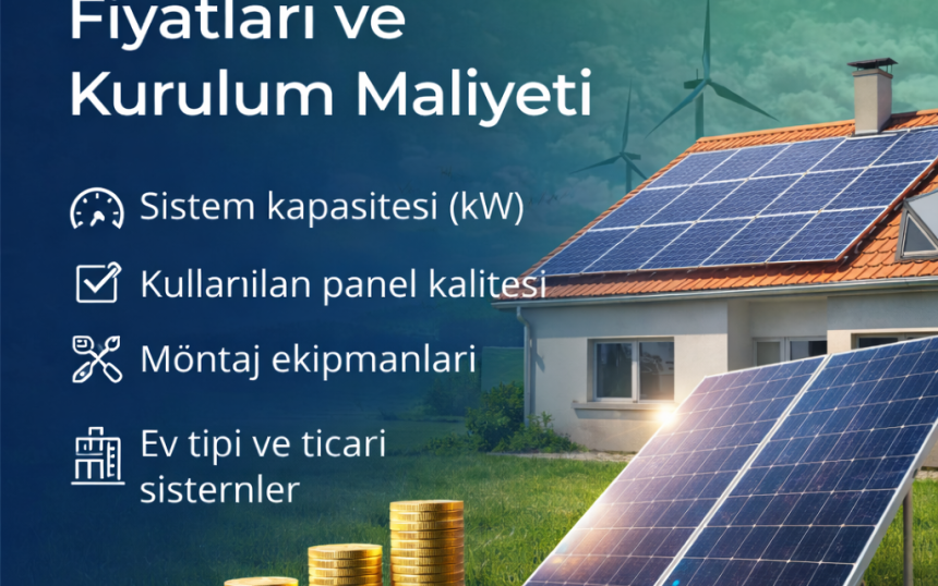 2026 Güneş Paneli Fiyatları ve Kurulum Maliyeti
