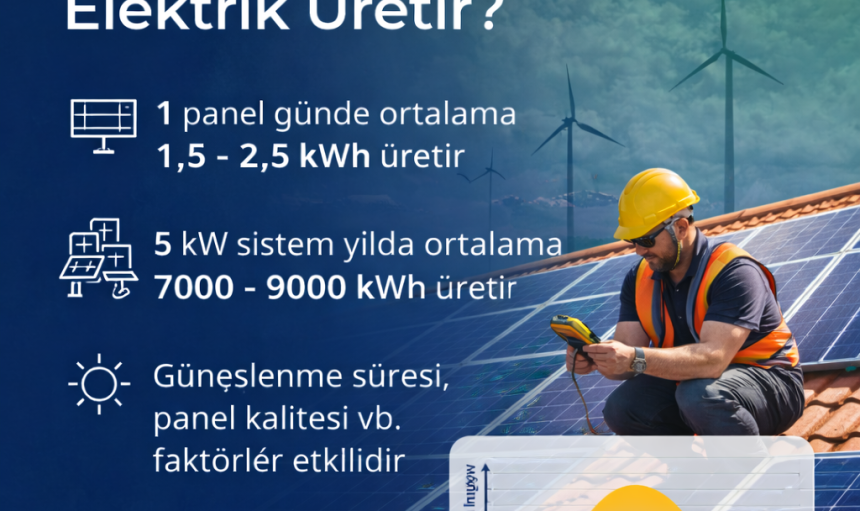 Güneş Paneli Ne Kadar Elektrik Üretir?