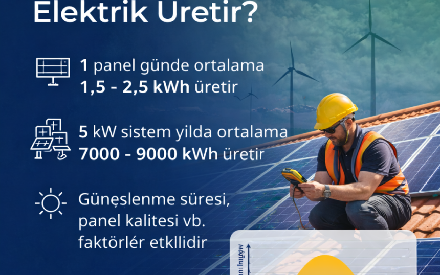 Güneş Paneli Ne Kadar Elektrik Üretir?