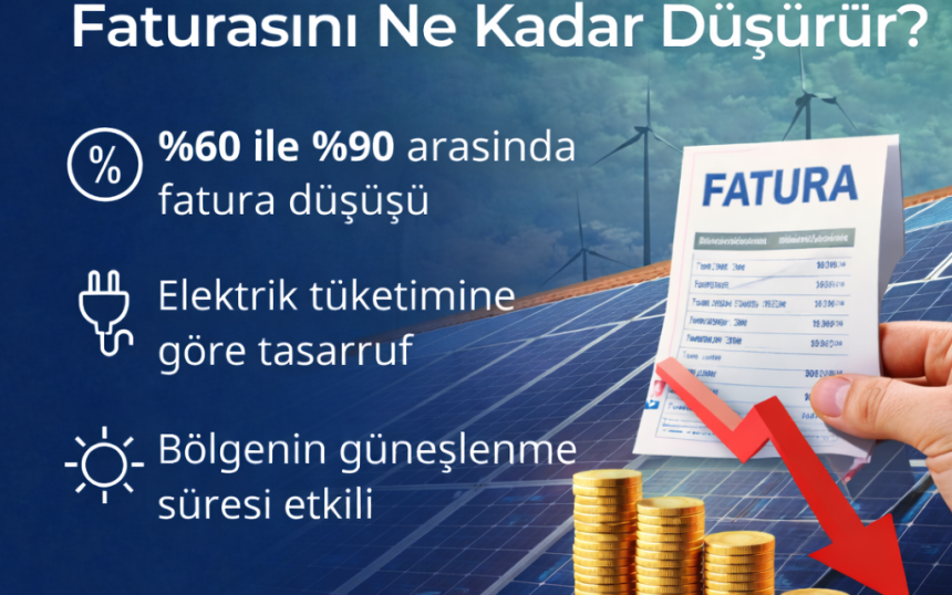 Güneş Paneli Elektrik Faturasını Ne Kadar Düşürür?