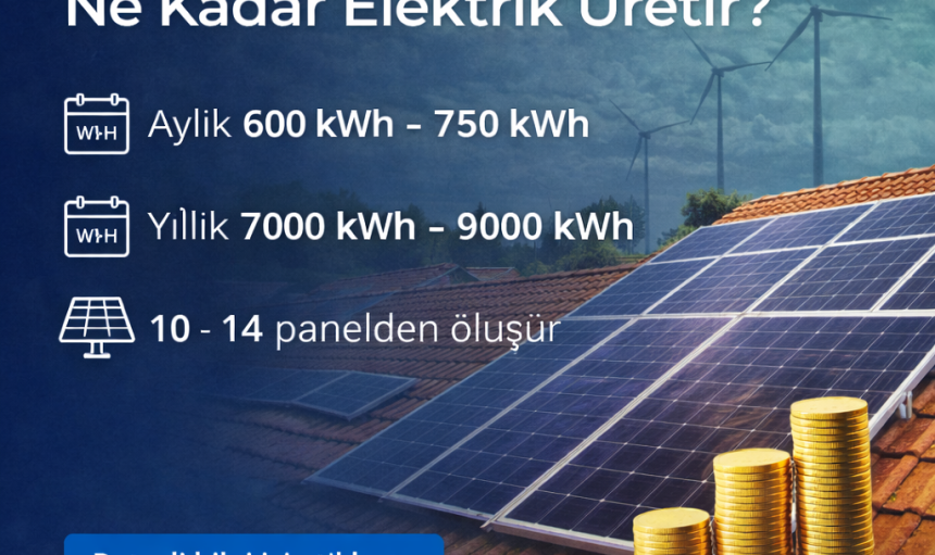 5 kW Güneş Paneli Ne Kadar Elektrik Üretir?