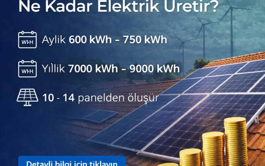 5 kW Güneş Paneli Ne Kadar Elektrik Üretir?