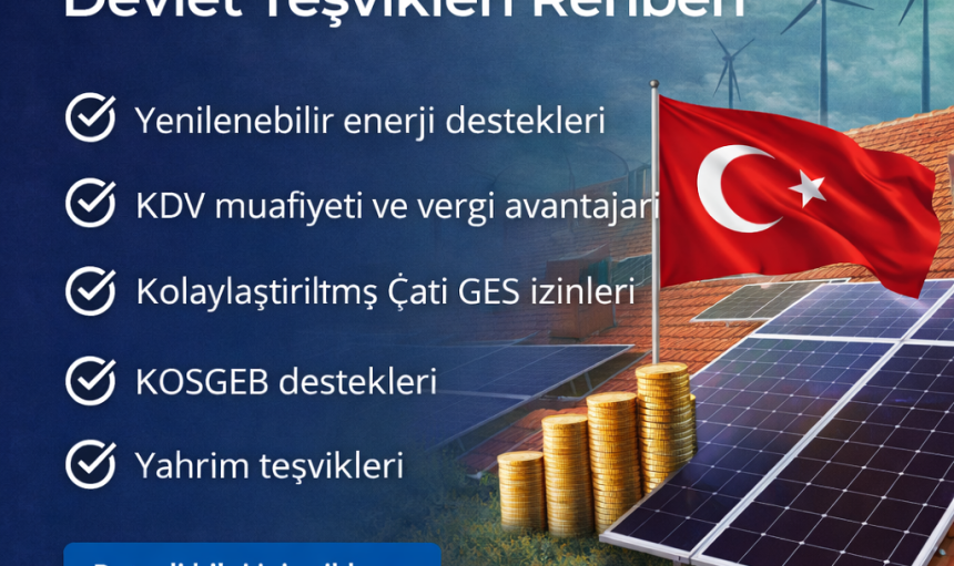 2026 Güneş Paneli Devlet Teşvikleri Rehberi