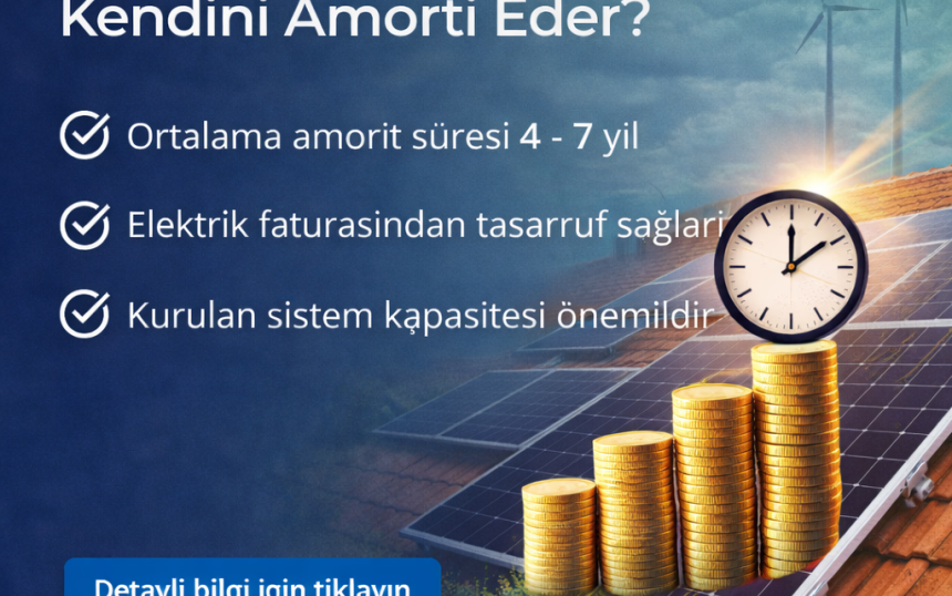 Güneş Paneli Kaç Yılda Kendini Amorti Eder?