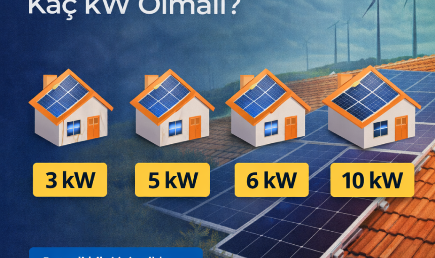 Ev İçin Güneş Paneli Kaç kW Olmalı?