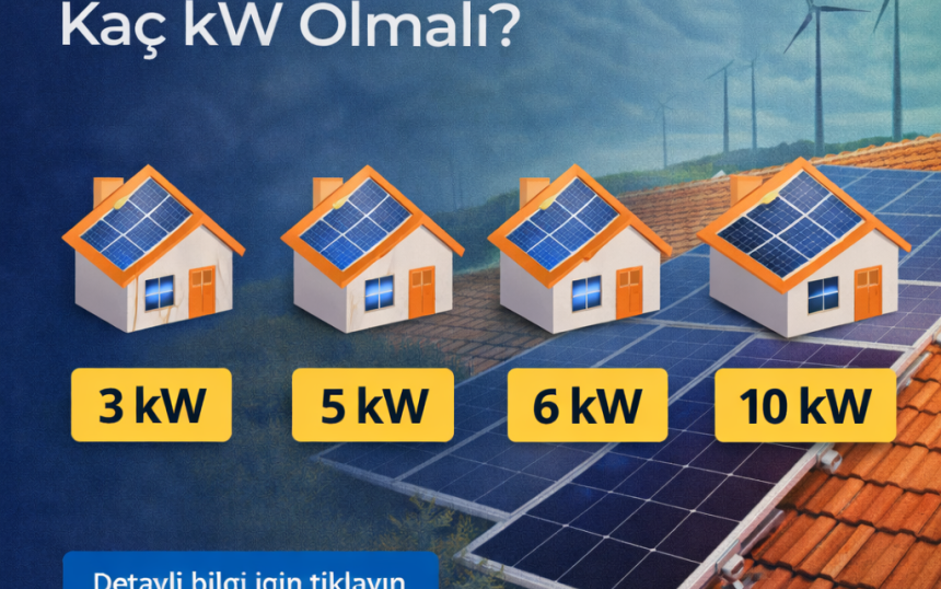 Ev İçin Güneş Paneli Kaç kW Olmalı?