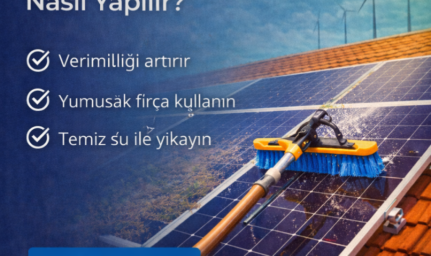 Güneş Paneli Temizliği Nasıl Yapılır?