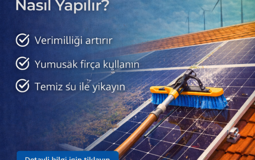 Güneş Paneli Temizliği Nasıl Yapılır?
